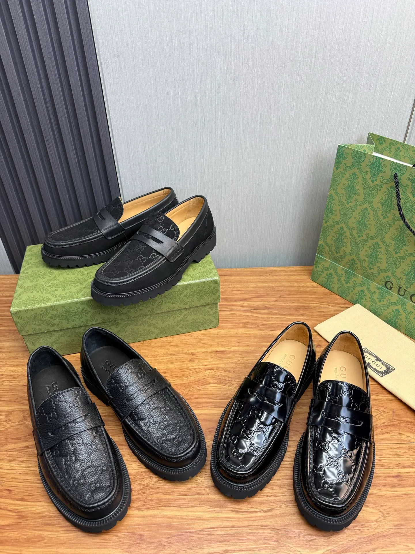 Factory price 580💰 GUCCI. Gucci men's business casual leather shoes, luxurious and noble👞All imported original brand leather materials, just to create a more comfortable wearing experience, upper: original cowhide. Frosted cowhide➕Imported full cowhide, original outsole✔️16-45 (45 non-refundable)